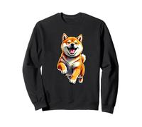 Shiba Inu, Motif de Saut pour Les Amoureux des Chiens, Mignon et drôle Sweatshirt