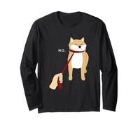Shiba Inu NO Meme drôle Chien Mignon Cadeau Blanc Manche Longue