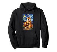 Shiba Inu Playing Guitar Whimsical Art Dog Music Camping Sweat à Capuche