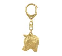 Shiba Inu - Porte-clés doré avec chien, décoration de sac à main, accessoire de
