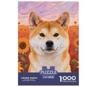 Shiba Inu Puzzle 1000 Pièces Art Collection Animal de Compagnie Chien Puzzle Difficile Impossible pour Adultes pour Adultes Et Enfants À Partir De 14 Ans38x26cm/1000pcs
