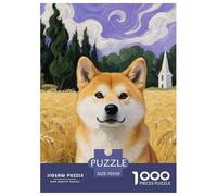 Shiba Inu Puzzle De 1000 Pièces pour Adultes Détente & Relaxation Animal de Compagnie Chien Puzzle De Qualité Supérieure Enfants Dès 14 Ans70x50cm/1000pcs