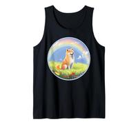 Shiba Inu Rainbow Bridge Figurine commémorative pour Chien Débardeur