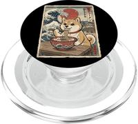 Shiba Inu Ramen Japonais Ukiyo-e Great Wave Dog Lover Art PopSockets PopGrip pour MagSafe