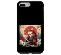 Shiba Inu Samurai Style d'affiche d'épée Japonaise Coque pour iPhone 7 Plus/8 Plus