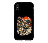 Shiba Inu Scooter Rue Japonaise Ukiyo E Voyage Coque pour iPhone XS Max