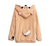 Shiba Inu Sweat à capuche pour femme Kawaii Queue de Corgi Chiot Husky Mignon Esthétique Costume Sweatshirt Cartoon Japonais Cosplay, Shiba Inu., XX-Large