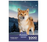 Shiba InuPuzzle Adulte 1000 PiècesChien Adultes/Enfants, Puzzle Qualité Supérieure, Décoration Intérieure, Cadeau 70x50cm/1000pcs