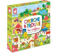 Shiba-Janod Cherche Et Trouve Société Enfant Collaboratif Ou Compétitif-Apprendre Les Chiffres-Jeu Pédagogique-Dès 4 Ans, J02478, [1