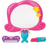 Shiba-- Jouet Aquatique Pour Bébés Et Enfants - Ensemble Miroir - Jouets De Bain - Sirène Avec Rouge À Lèvres Et Peigne - Avec Ven[4