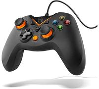 SHIBA-KEY - Manette de jeu filaire, entrée X et entrée directe, joystick et gâchettes analogiques, fonction turbo, compatible avec[4