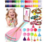 Shiba-Kit Bracelet Fille, Kit D'artisanat De Bracelet D'amitié Avec Support De Téléphone Et 35 Fils Avec 16 Décorations Diy, Kit C[7