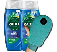 Shiba-Kit De Soin De Douche Ultime : Radox Feel Awake Gel Douche 2 En 1 225 Ml Avec Minéraux Marins Et Fenouil Gel Douche Unisexe [1