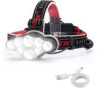 Shiba-Lampe Frontale Led Rechargeable - Super Lumineuse - 18 000 Lumens - 8 Modes D'éclairage - Lampe Frontale Led Pour Camping, P[2
