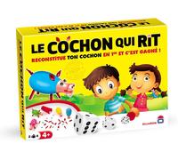 Shiba-- Le Cochon Qui Rit À 4 - Jeu De Société - Reconstitue Ton Cochon En Premier - 1 Jouer En Famille Et Entre Amis - 2 À 4 Joue[1
