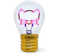 SHIBA-Legami - Lampe de table en forme d'ampoule, rechargeable avec câble USB, sans fil, fiction d'ampoule, thème Kitty, 6,8 x 10,[3