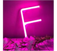 Shiba-Lettre Lumineuse Led Rose Néon \U2013 Fonctionne Avec Piles/Usb Pour Mariage, Fête D'anniversaire Et Décoration D'intérieur[48