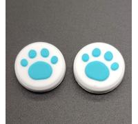 Shiba-Lot De 2 Manettes Analogiques En Silicone Pour Manette Nintendo Switch Ns Et Switch Lite Joy-Con Motif Patte De Chat Blanc/B[2