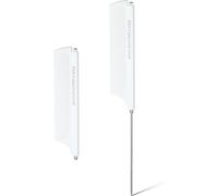 SHIBA-Lot de 2 peignes à queue de rat télescopique, rose, en acier inoxydable, antistatique, avec tige, convient pour les tresses [2