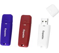 SHIBA-Lot de 3 Clé USB, 32 Go USB 2.0 Flash Drive, PenDrive, couleurs classiques: blanc, bleu, rouge[892]
