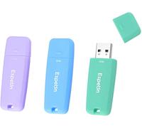 SHIBA-Lot de 3 Clé USB, 32 Go USB 2.0 Flash Drive, PenDrive, couleurs pastel: bleu clair, violet clair, vert clair[894]