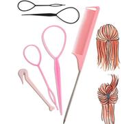 SHIBA-Lot de 6 Accessoires de Coiffure, kit de Coiffure tressée, Outils de Coiffure, Accessoires de Coiffure pour débutants pour F[2