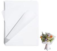 Shiba-Lot De 72 Feuilles De Papier De Soie Blanc, 50 X 70 Cm, Pour Emballage De Bouquet, Pompon, Décoration De Cadeau À Faire Soi-[3