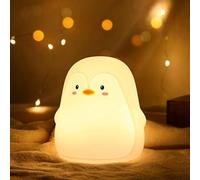 SHIBA-mignon pingouin veilleuse, pingouin lampe garçon fille cadeau de Noël veilleuse enfant adolescent décoration de chambre, sil[1
