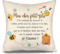 SHIBA-Mon Cher Petit-Fils J`AI essayé de trouver Le Cadeau Parfait pour toi mais tu m`as déjà Housses de Coussin pour Le Petit-Fil[5