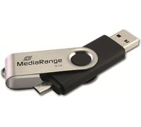 SHIBA-MR931 OTG Clé USB 16GB USB Mobile 2IN1 Argent[1461]