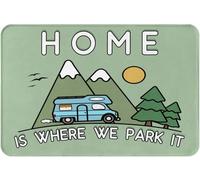 Shiba-Paillasson D'intérieur - Camping Home Is Where We Park It - Cadeau De Camping-Car - Absorbant Et Antidérapant - Pour Entrée,[8