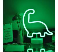 SHIBA-Panneau Lumineux à LED Vert Dinosaure Veilleuse Fluo Signets pour Les Fournitures de fête Décoration de Chambre pour fête de[2