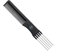 SHIBA-Peigne à Crêper Professionnel ¿ Outil de Coiffure pour Volume avec Fourchette Métallique, Dents Fines Antistatiques, Manche [9