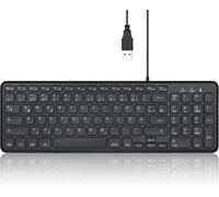 SHIBA-Perixx PERIBOARD-213 DE Clavier USB Compact Filaire avec Touches de Structure en Ciseaux silencieuses pour Ordinateur, pavé [3