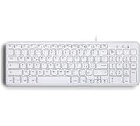 SHIBA-Perixx PERIBOARD-213W - Clavier filaire USB - Touches à ciseaux silencieuses - Design compact avec pavé numérique - Blanc - [8