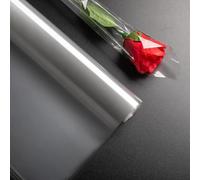 SHIBA-Piqiuqiu Rouleau de papier d'emballage cadeau cellophane 2,2 mil - Rouleau de papier alimentaire pour emballage de paniers- [1