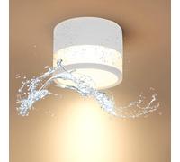 SHIBA-Plafonnier Spot en Saillie LED IP65 Lampe de Plafond 12W 3000K Aluminium Blanc Chaud Luminaire Spots 1080LM pour Salle de Ba[9