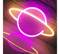 SHIBA-Planet neon sign - USB/Battery Driven LED sign chambre à coucher Neon Sign Wall Decor lumières anniversaire mariage Fête de [4
