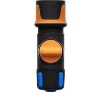 Shiba-Raccord De Tuyau, Avec Valve On/Off, Points De Contact Softgrip, Taille Universelle, Ø 1,3-1,5 Cm (1/2-5/8''), 65 G, Noir/Or[1