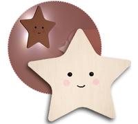Shiba-Reer Lumilu Silhouette Light Star 52177 Applique Murale En Forme D'étoile - Cadeau De Baptême - Cadeau D'anniversaire Pour G[1