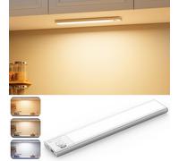 SHIBA-Reglette LED Cuisine Sous Meuble Lampe Avec Detecteur de Mouvement Interieur, 22cm Lampe Led Rechargeable, Éclairage LED Pou[3