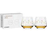 Shiba-Ritzenhoff 6141015 Tumbler 400 Ml - Série Celebration Deluxe Set N° 3, 2 Pièces Avec Or Véritable - Made In Germany[833]