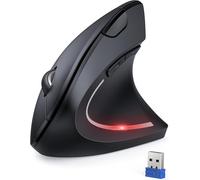SHIBA-Souris Ergonomique sans Fil 2.4G, Silencieuse Verticale Souris avec 4800 DPI Réglable, 6 Boutons, LED, Prévention Syndrome d[2