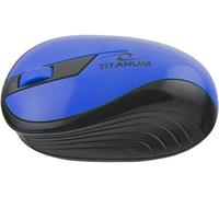SHIBA-Souris sans Fil Titanum Rainbow 3D TM114 (Noir/Bleu)[1048]