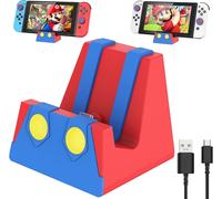 Shiba-Station De Charge Switch Pour Nintendo Switch/Lite/Oled, Base De Chargeur Portable Avec Port De Type C Pour Un Chargement Ai[4