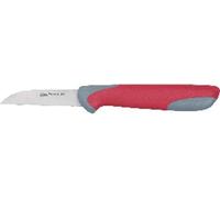Shiba-T-18428 Couteau Avec Revêtement Nitrure De Titane La Lame : 6 Cm (Gris/Rouge)[818]