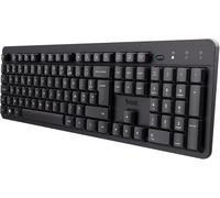 SHIBA-Trust ODY II Clavier sans Fil Silencieux AZERTY Français, Touches Plates Flottantes, Résistant aux Éclaboussures, Récepteur [1