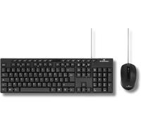 SHIBA-\u2013 Pack Media Office - Pack Clavier Souris Filaire USB \u2013 Clavier AZERTY Ergonomique et Souris Filaire Réactive - En[1