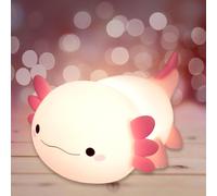 SHIBA-Veilleuse Axolotl, Veilleuse bébé, Lampe de Chevet en Silicone, Lampe de Table LED Tactile, Cadeau pour Enfants Bébé Fille G[3