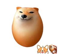 Shibako Dog Squishy Egg, Oeuf Squishy Shiba Inu, Jouet à Écraser, Jaune, 1pcs